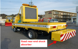 อุปกรณ์บัฟเฟอร์ชนิดคงที่ตัวป้องกันด้านหลัง HS-80W-LT Highway Crash Attenuator