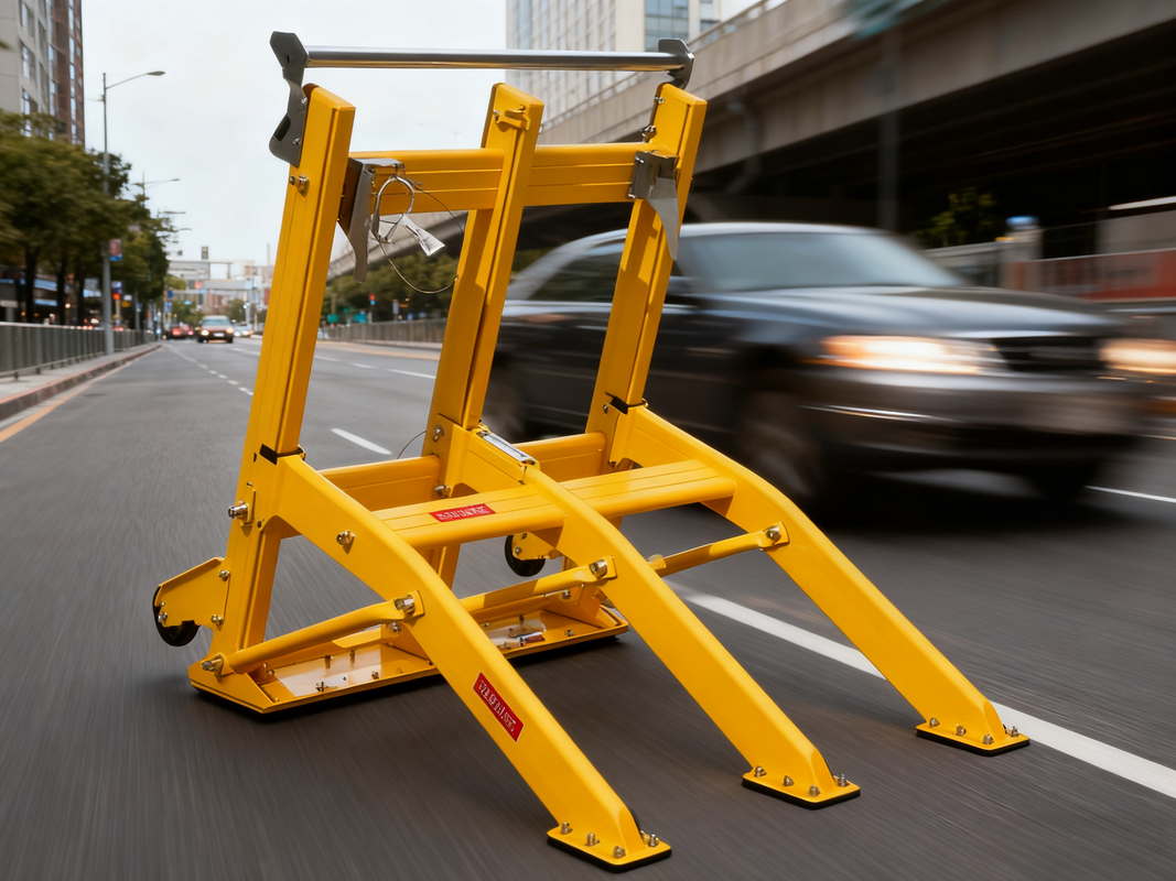 โมบายล์รถยนต์ Barrier ระบบขวางรถยนต์พกพา เหมาะสําหรับการเปลี่ยนทางจราจรชั่วคราวและบริหารการเข้าถึงสถานที่
