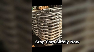 สิ่งกีดขวางยานพาหนะเคลื่อนที่หยุดรถอย่างปลอดภัย